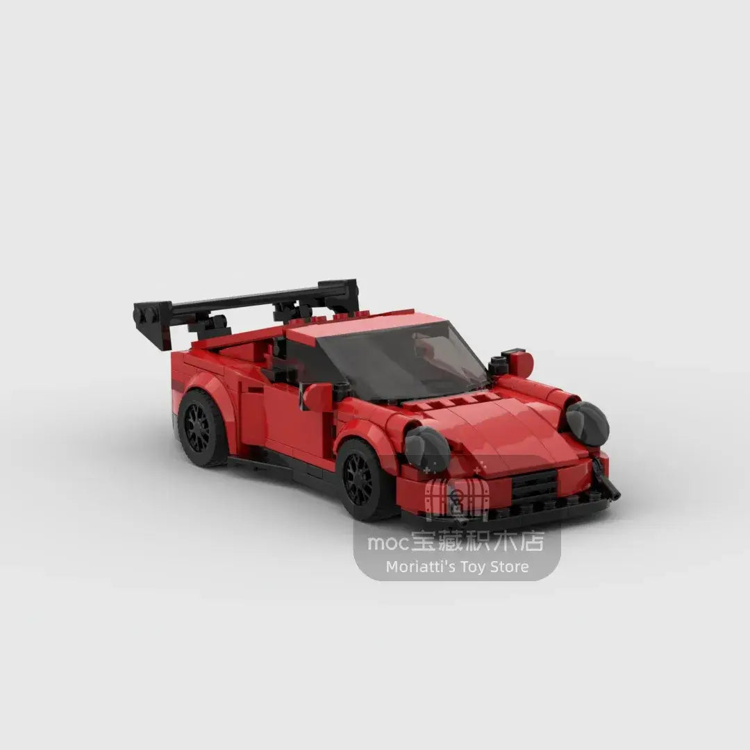 MOC MINI Cars Building Blocks Set MOC-GT-RS racing sports car Vehicle Speed Champion Racer Building Blocks Brick