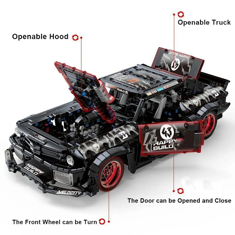 MOC Technic Ford Mustang Hoonicorn V2 KEN BLOCK - 1655pcs