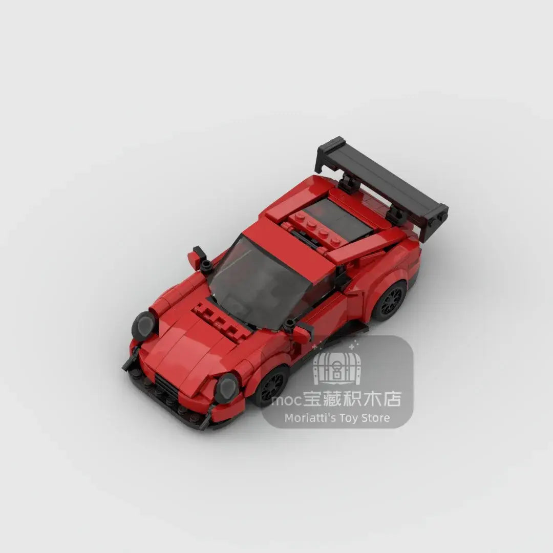 MOC MINI Cars Building Blocks Set MOC-GT-RS racing sports car Vehicle Speed Champion Racer Building Blocks Brick