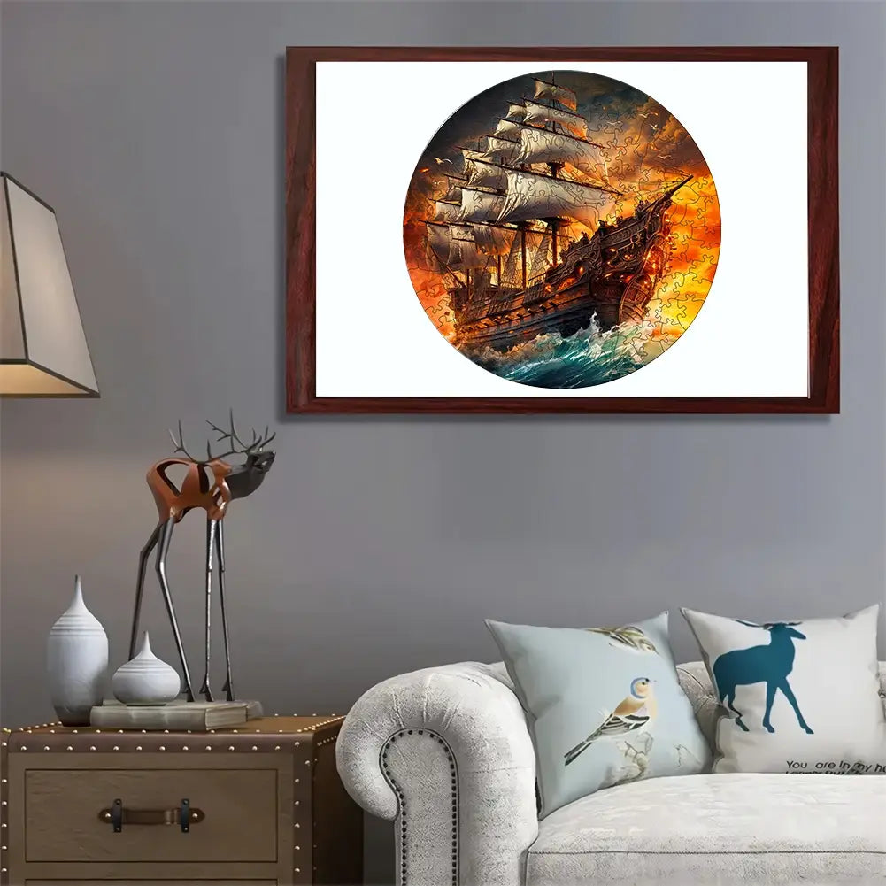 Pirate ship - Wooden Animal Jigsaw Puzzles