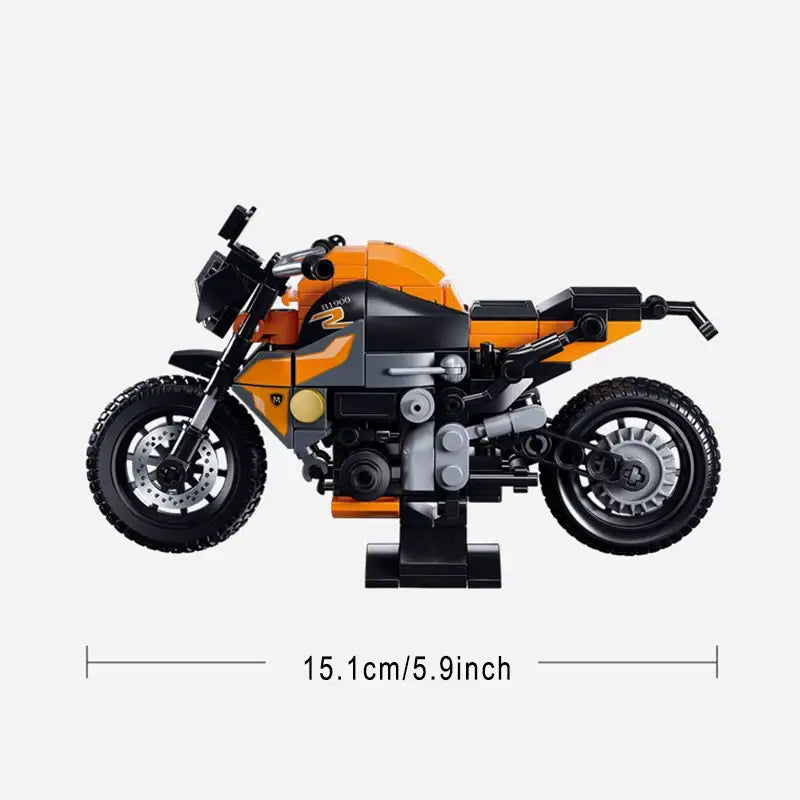 MOC Technic mini motorcycle building set 196 PCS