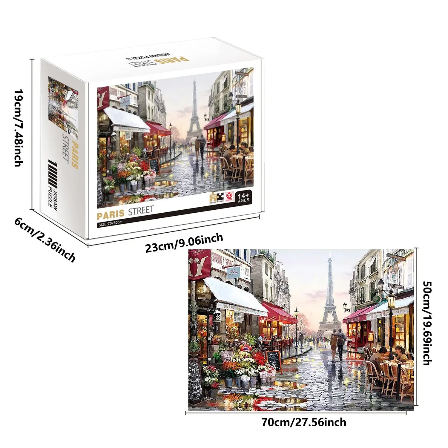 Experience Paris at Home: 1000-Piece Jigsaw Puzzle for Fun & Education