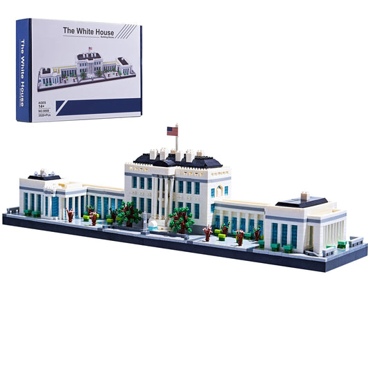 Build Your Own White House - 3520 Micro Building Blocks - Perfect Gift for Architecture Enthusiasts!