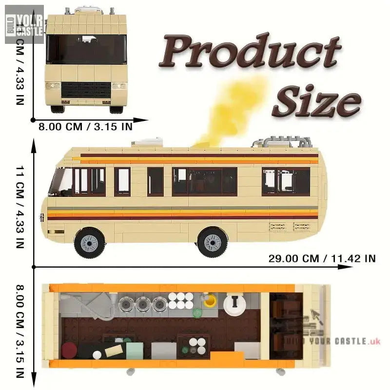 Breaking bad caravan model 500pcs MOC Technic kit - BuildYourCastle