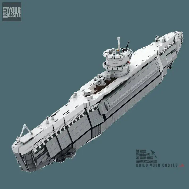 Build Your Own Bismarck U-Boat Model - 7186 PCS Military Battleship Bricks - BuildYourCastle