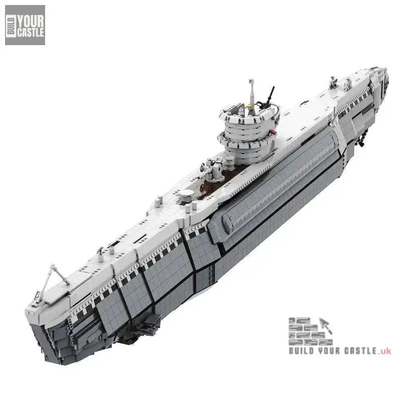 Build Your Own Bismarck U-Boat Model - 7186 PCS Military Battleship Bricks - BuildYourCastle