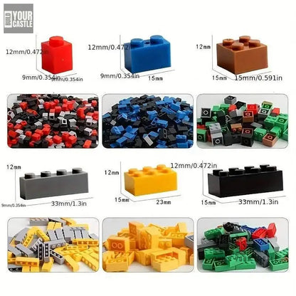 creative single blocks for children DIY 1000pcs - BuildYourCastle