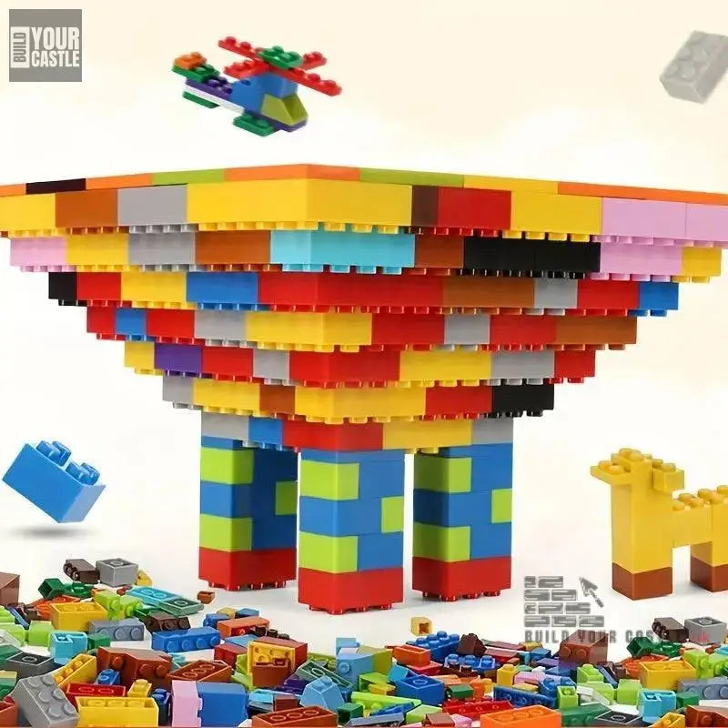 creative single blocks for children DIY 1000pcs - BuildYourCastle