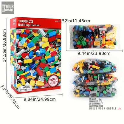 creative single blocks for children DIY 1000pcs - BuildYourCastle