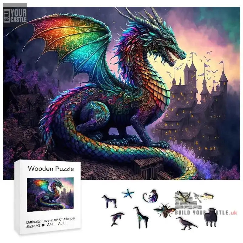 Dragon - Wooden Animal Jigsaw Puzzles - BuildYourCastle