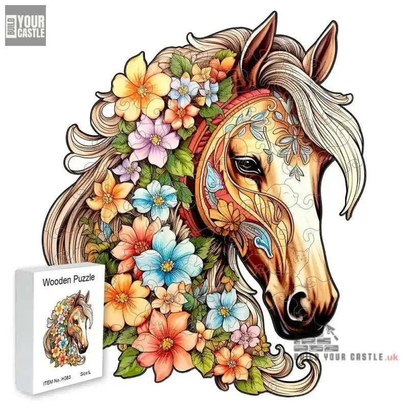 Horse - Wooden Animal Jigsaw Puzzles - BuildYourCastle