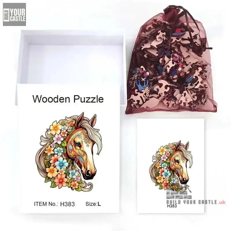 Horse - Wooden Animal Jigsaw Puzzles - BuildYourCastle