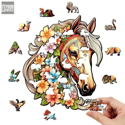 Horse - Wooden Animal Jigsaw Puzzles - BuildYourCastle