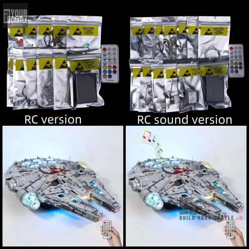 Milenium Falcon Led Light STAR WARS 75192 Led Light Kit - BuildYourCastle