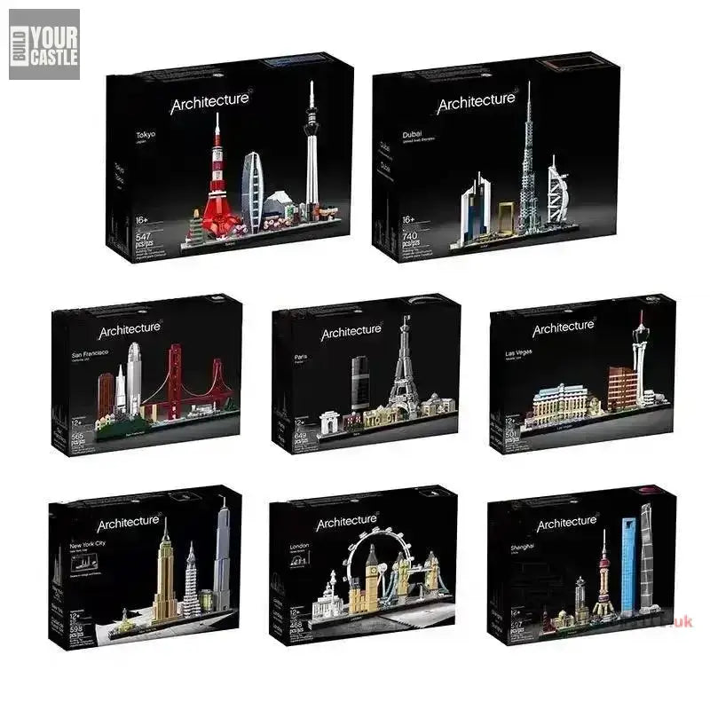 MOC Architecture building set Paris Dubai London Sydney Chicago - BuildYourCastle