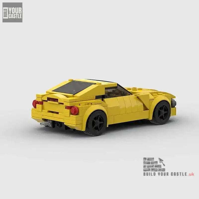 MOC BLOCKS BRICKS Minicar building set Ferrari Yellow - BuildYourCastle