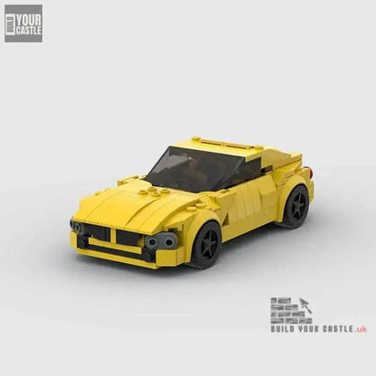 MOC BLOCKS BRICKS Minicar building set Ferrari Yellow - BuildYourCastle