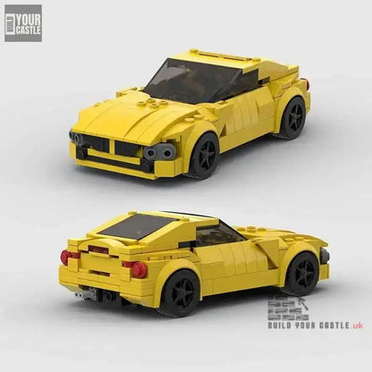 MOC BLOCKS BRICKS Minicar building set Ferrari Yellow - BuildYourCastle