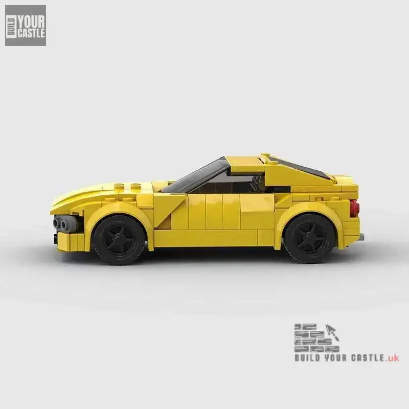 MOC BLOCKS BRICKS Minicar building set Ferrari Yellow - BuildYourCastle