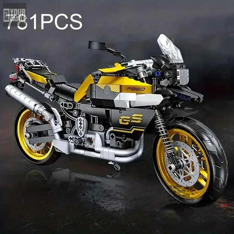 MOC BMW F850 GS motorcycle building set - BuildYourCastle