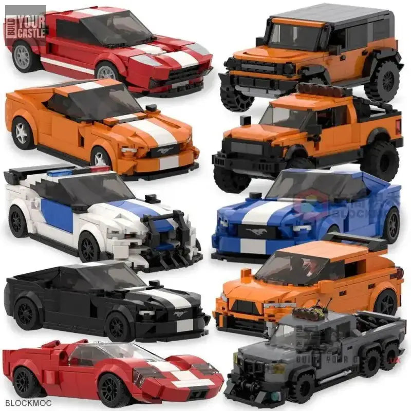 MOC Bricks mini cars building sets #1 - BuildYourCastle