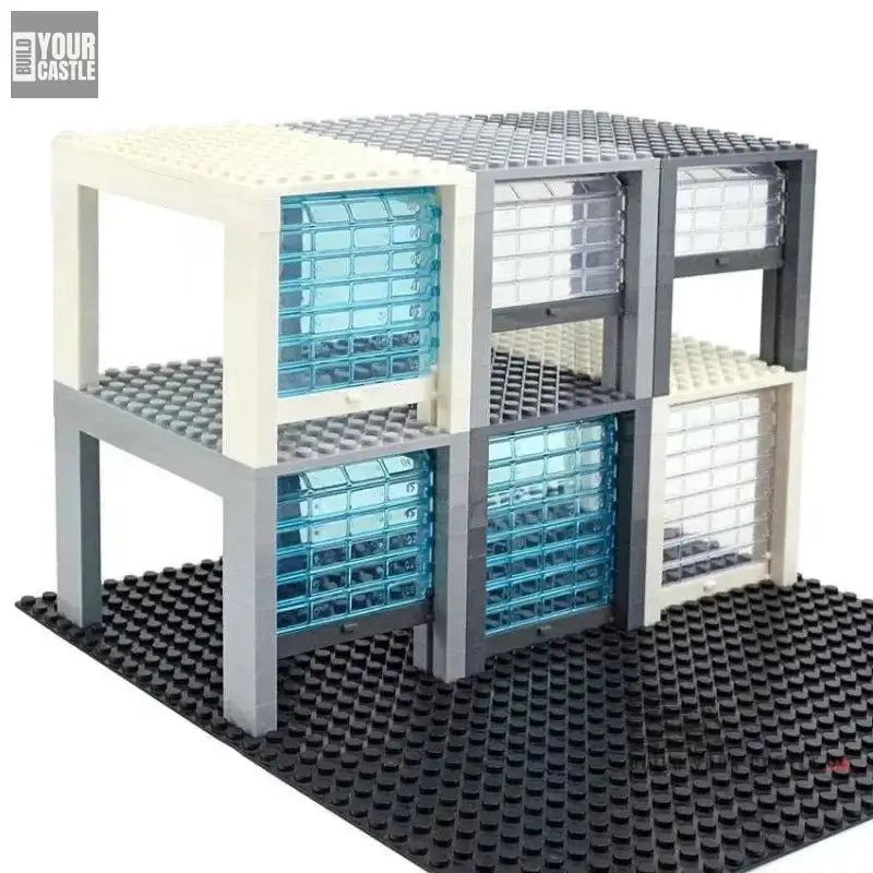 MOC garage building set single blocks accessories - BuildYourCastle