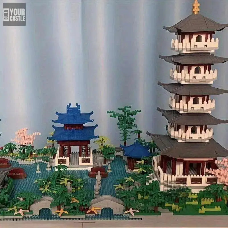 MOC Hangzhou West Lake Chinese architecutre 2000pcs - BuildYourCastle