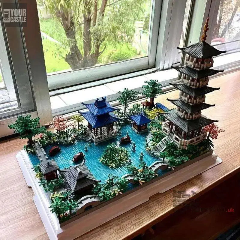 MOC Hangzhou West Lake Chinese architecutre 2000pcs - BuildYourCastle