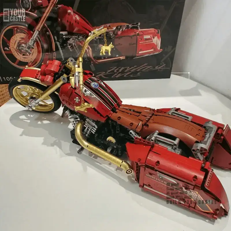 MOC Harley Davidson custom tunning building - BuildYourCastle