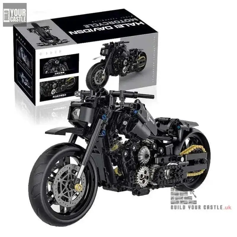 MOC Harley Davidson Motorcycle 586Pcs - BuildYourCastle