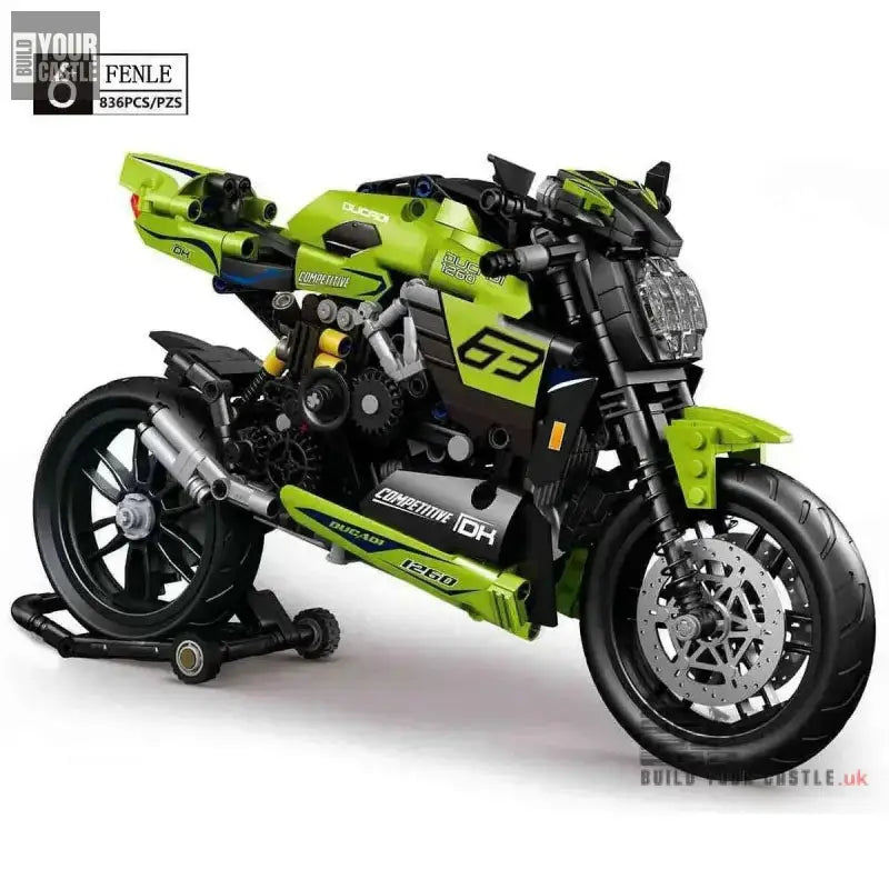 MOC naked bike kawasaki Z900 motorcycle building set - BuildYourCastle