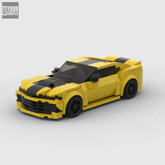 MOC MINI Cars Building Blocks Set MOC Camaro racing sports car Vehicle Speed Champion Racer Building Blocks Brick