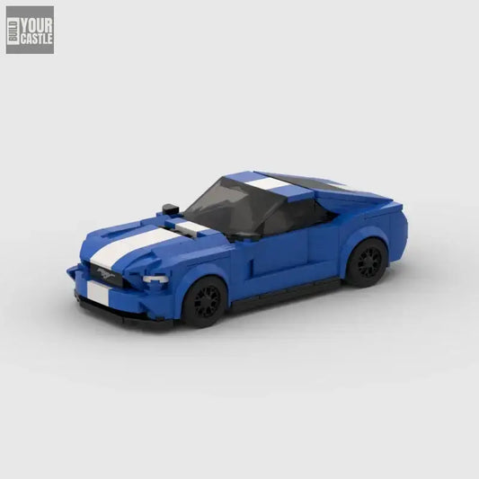 MOC MINI Cars Building Blocks Set MOC Ford Mustang Hoonicorn Car Speed Champion Racer FIT Brick Racing Super Building