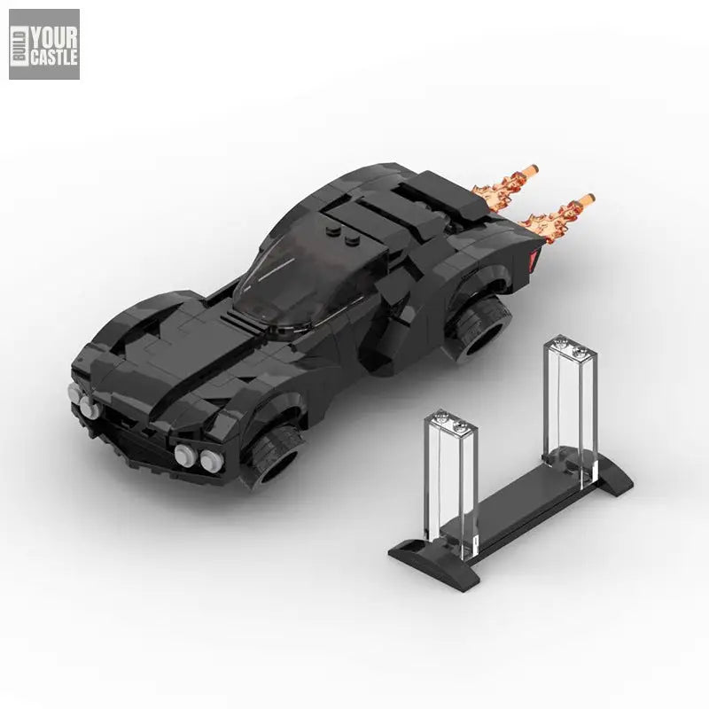 MOC MINI Cars Building Blocks Set MOC-146135 1989 Batmobile Single Seat Suspension Car Puzzle