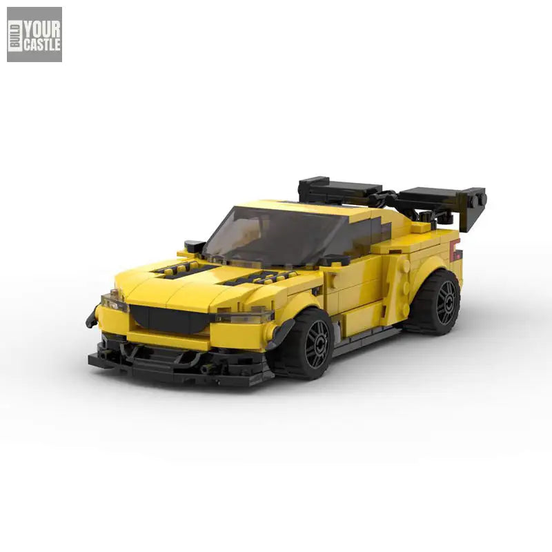 MOC MINI Cars Building Blocks Set MOC Shehe 1K S Eight-grid Car Speed Series Building Blocks Car Model