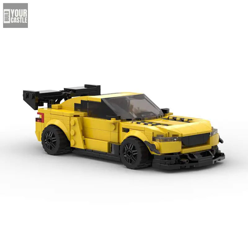 MOC MINI Cars Building Blocks Set MOC Shehe 1K S Eight-grid Car Speed Series Building Blocks Car Model