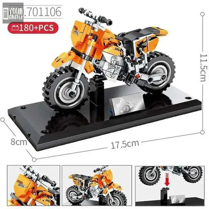 MOC motorcycle building set - BuildYourCastle