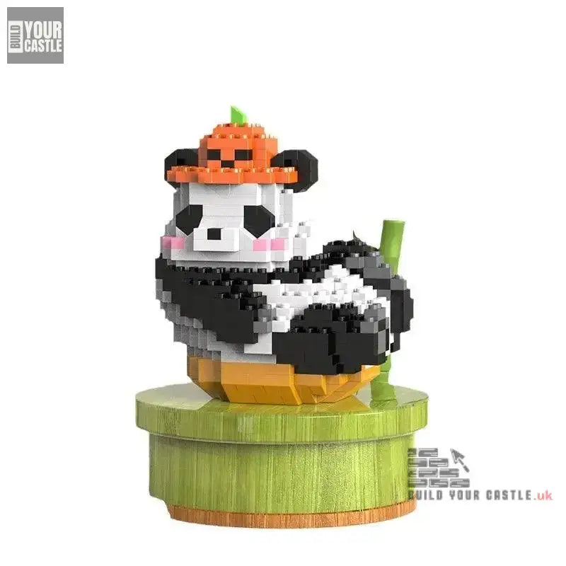 MOC panda cute animal building set - BuildYourCastle