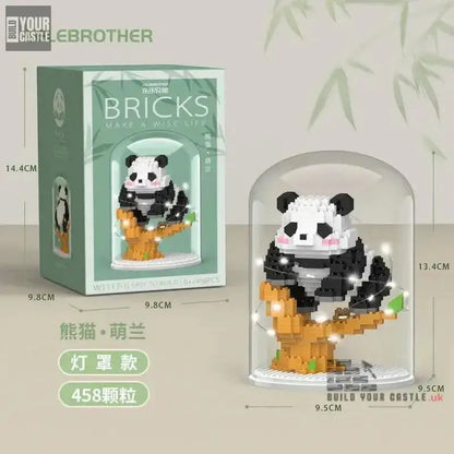 MOC panda cute animal building set - BuildYourCastle