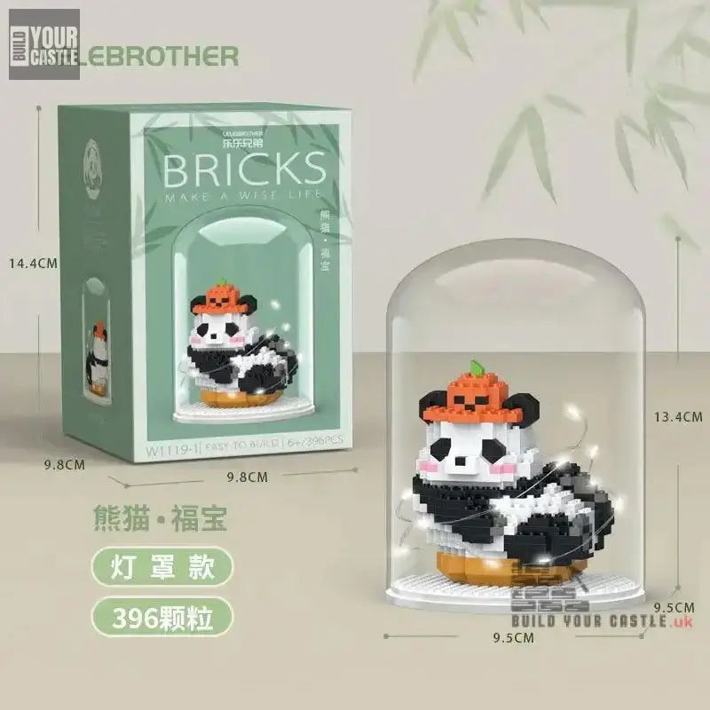 MOC panda cute animal building set - BuildYourCastle