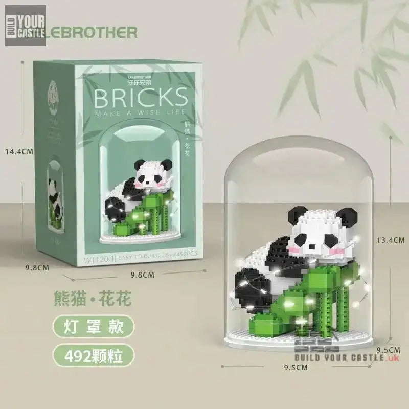 MOC panda cute animal building set - BuildYourCastle