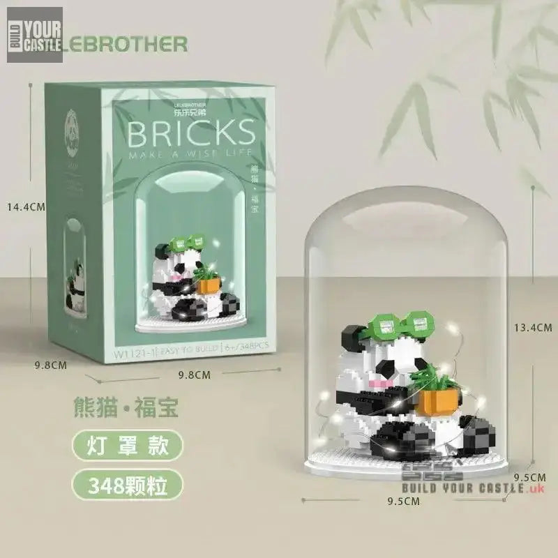 MOC panda cute animal building set - BuildYourCastle