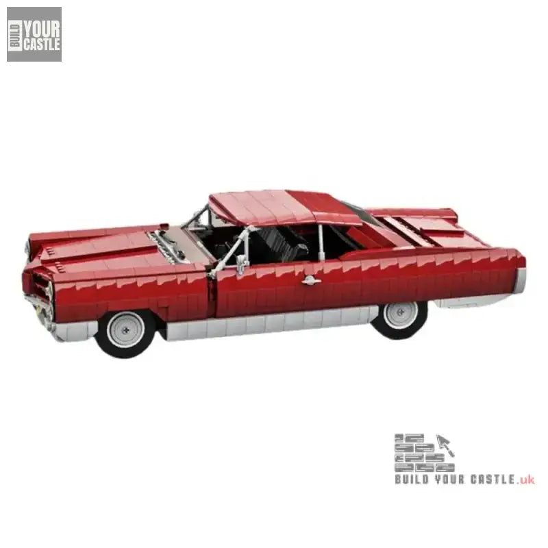 MOC Pontiac Bonneville 1966 Dark Red - 1663 pcs - BuildYourCastle