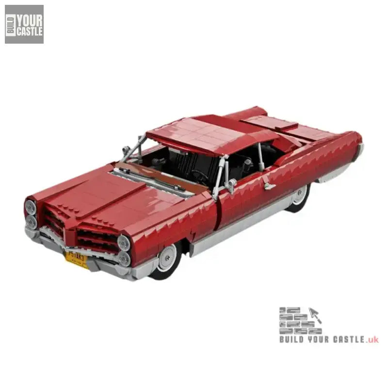 MOC Pontiac Bonneville 1966 Dark Red - 1663 pcs - BuildYourCastle