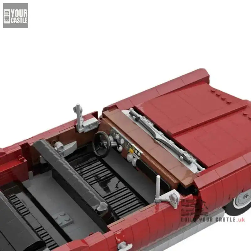 MOC Pontiac Bonneville 1966 Dark Red - 1663 pcs - BuildYourCastle