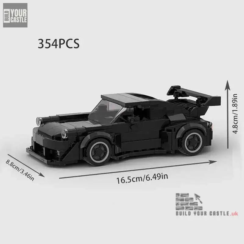 MOC Porsche 911 BLOCKS BRICKS Minicar building set - BuildYourCastle