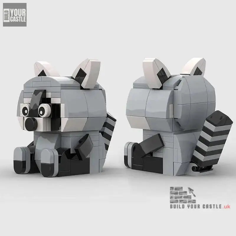 MOC racoon animal building set for kids - BuildYourCastle