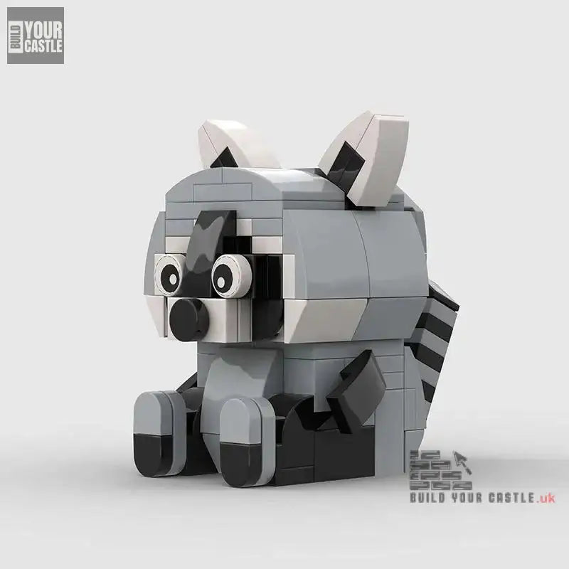 MOC racoon animal building set for kids - BuildYourCastle