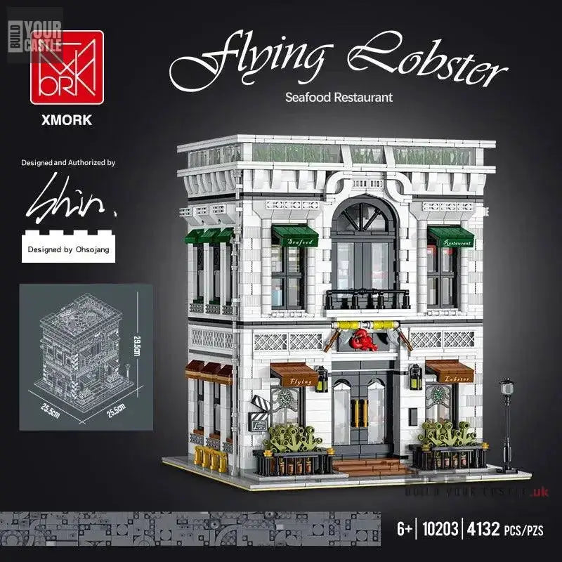 MOC 10203 Seafood Restaurant Model City Modular Street View Se