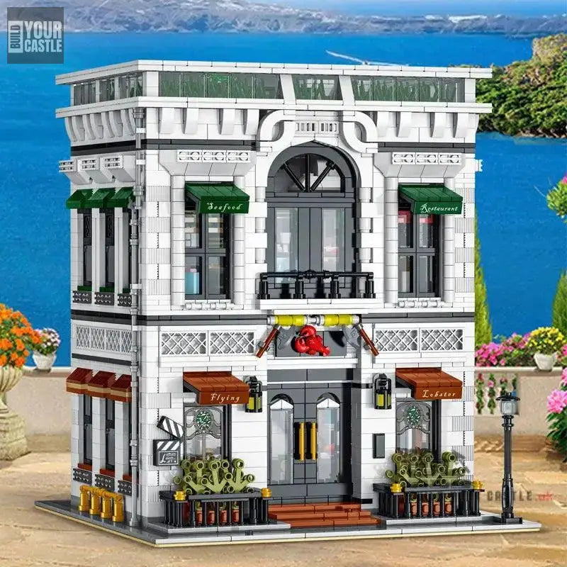 MOC 10203 Seafood Restaurant Model City Modular Street View Se